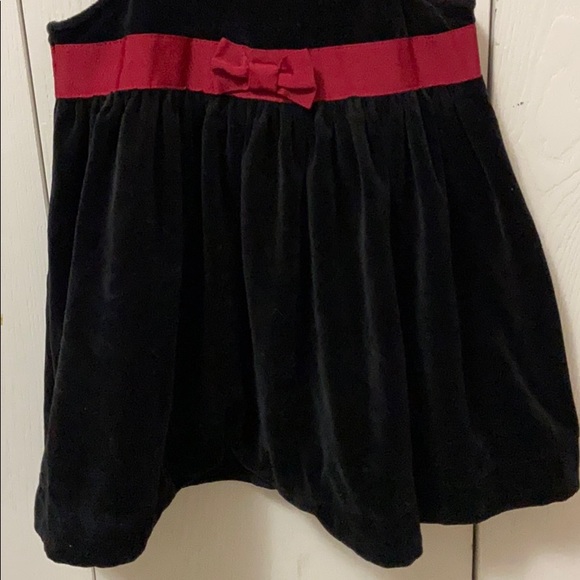 Gymboree Holiday Panda Velvety Black Jumper Dress - Picture 3 of 5